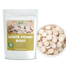 Premium White Peony Root Slices (Bai Shao) | Paeonia Lactiflora Herbal Tea | Traditional Herb Tea | Caffeine-Free | Non-GMO (4.0oz/113.0g)