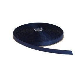DXEUD Cinta de grogrén sólida de 100 yardas cada rollo, 100% poliéster (3/8 pulgadas, azul oscuro)