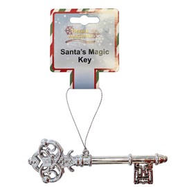 Davies 14cm Santa's Magic Key Silver Plastic - Novelty