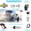 10 Pack Pressure Washer Adapter Set Quick Release Connect Fitting