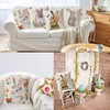 Pack of 4 Easter Cushion Covers, Easter Bunny Element Styles,
