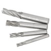 Milling Cutter 4 Pcs,4 Flutes HSS Roughing End Mill CNC