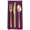 DII Solid Napkin Set Collection, 20x20, Eggplant, 6 Piece