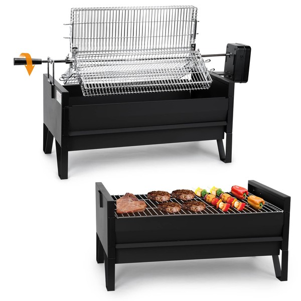 Onlyfire 2 IN 1 Charcoal Grill Rotisserie Kit with 3