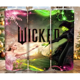 Handmade Good Witch Bad Witch Movie Character Broadway 20 oz Tumbler Insulated Travel