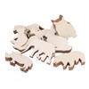 48PCS Animal Wooden Slice DIY Wood Ornaments Blank Decoration Shaped