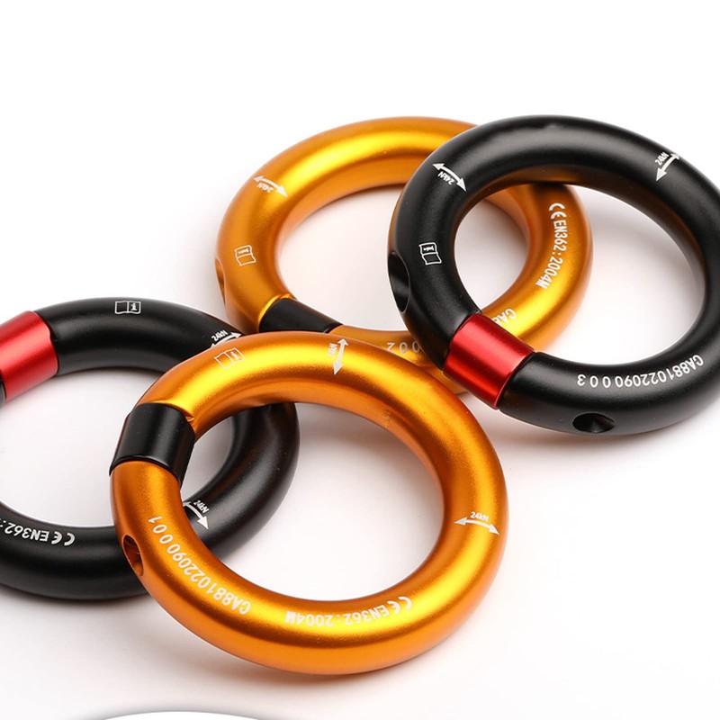 Detachable 12mm Opening Rappel Ring - Climbing Connector Belay for