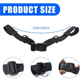 Adjustable Chest Strap Backpack, Pack of 2 Nylon Backpack Straps with Quick Release, Non-Slip Strap for School Bag, Durable Chest Strap for Jogging, Hiking, Outside Chest Strap Backpack