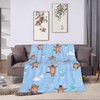 Cute Groundhog Blanket Soft Lightweight Throw Blankets Cozy Flannel Bed