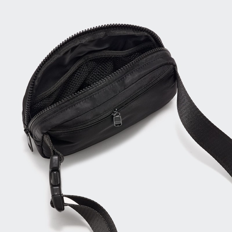 Pander Double Zipper Fanny Pack Nylon Everywhere Belt Bag, Fashion