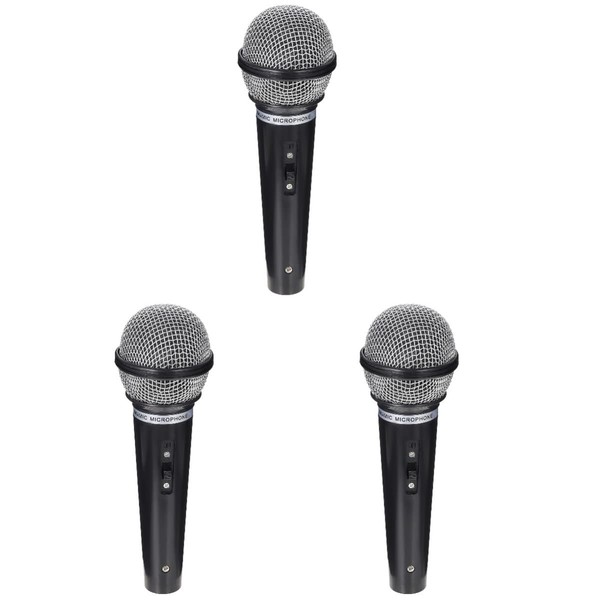 NUOBESTY Pack of 3 Prefabricated Microphone for Birthday Parties Children's