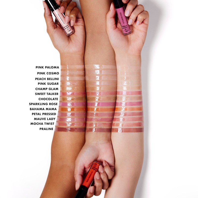 e.l.f. Lip Plumping Gloss, High-Shine Sheer Colour, Hydrates & Creates