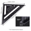 ASNOMY 7 Inch & 12 Inch Triangle Ruler, Black Triangle