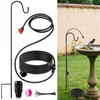 Saillong 36Ft Bird Bath Dripper Kit, Adjustable Outdoor Drip Irrigation