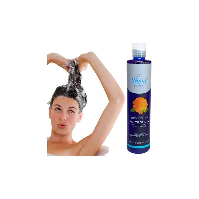 Shampoo Tipo Aceite De Oso Shelo Nabel 530ml Hidrata Y