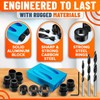 14 Pcs Pocket Hole Jig Kit for Woodworking – Aluminum