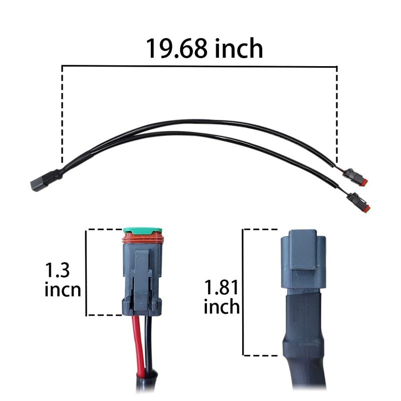 BAR AUTOTECH 2 Leads Deutsch Dual Outputs DT Connectors DT