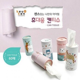60-sheet portable cleaning wipes for cars and travel / 물티슈 60매 휴대용 청소 캔티슈 차량용 여행용