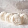 U K DECAL INDIA Soy Wax Moon Face Candles (Pack