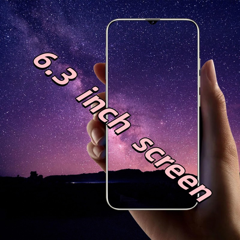 Fine Life Pro Unlock Phone, 6.3 Inch Screen, Dual Cameras,