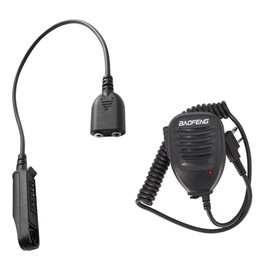 BAOFENG UV-9G Speaker Mic to 2 Pin K Plug Converter Adapter Cable UV-9R Pro Cord Connector GMRS-9R Headset PTT Shoulder Mic UV-9R Plus Accessories Earphone Audio Cable for BF-F8HP Two Way Radio