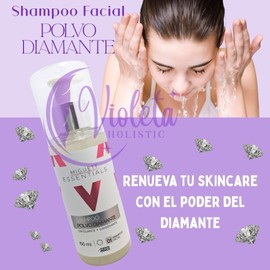 Shampoo Polvo Diamante 150ml. Exfoliante + Oxigenante. La delicadeza del diamante ahora es parte del cuidado de tu piel. Despierta y transforma tu piel.