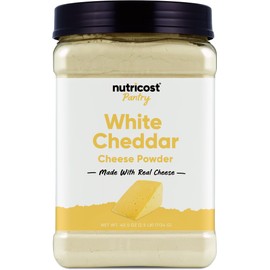 Nutricost Pantry White Cheddar Cheese Powder (2.5 Pounds Per Bottle) - Powdered Cheese :: Great for Cooking, Baking, Popcorn, and More!