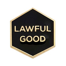 Pinsanity 'Lawful Good' Enamel Lapel Pin