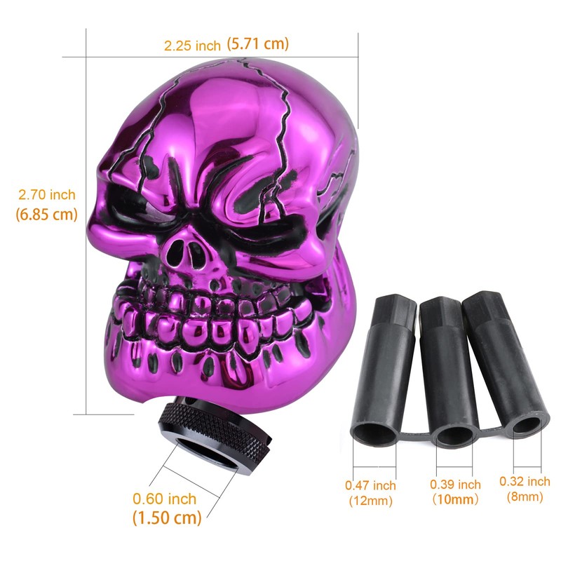 Arenbel Skull Gear Shift Knob Car Racing Handle Skeleton Shift
