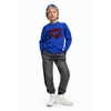 Desigual Boys' Flat Knit Pullover Long Sleeve Sweatshirt, blue