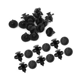Partuto 8mm Hole Rivet - Plastic Black - 25 Pcs