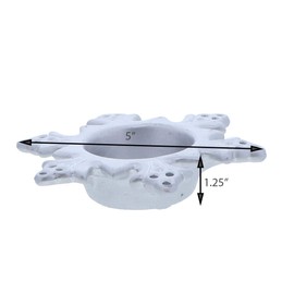 Li'Shay Silver Ceramic Snowflake Tealight Holder (1 Pack)