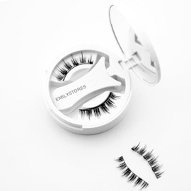 EMILYSTORES Magnetic Eyelashes, Natural Black, Reusable False Lashes with Applicator, No Glue Required (MLT10)