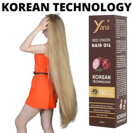 Yana Yana Onion Hair Oil With Black Seeds, Aloe Oil, Vit-E, Bhringraj Oil, Amla Oil, Brahmi Oil, For Men By Korean Technology