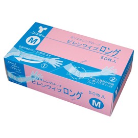Taketora Piren Wipes, Long, M, Pack of 50