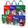 HandyX Assorted Sizes 12 pcs Non-Woven Christmas Bags with Handle,