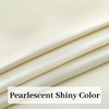 FAVE Pearlescent Beige Rectangle Tablecloth Leather Table Cloth for Kitchen