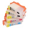 5PCS Ink Cartridge Set BK C M Y Smooth Ink