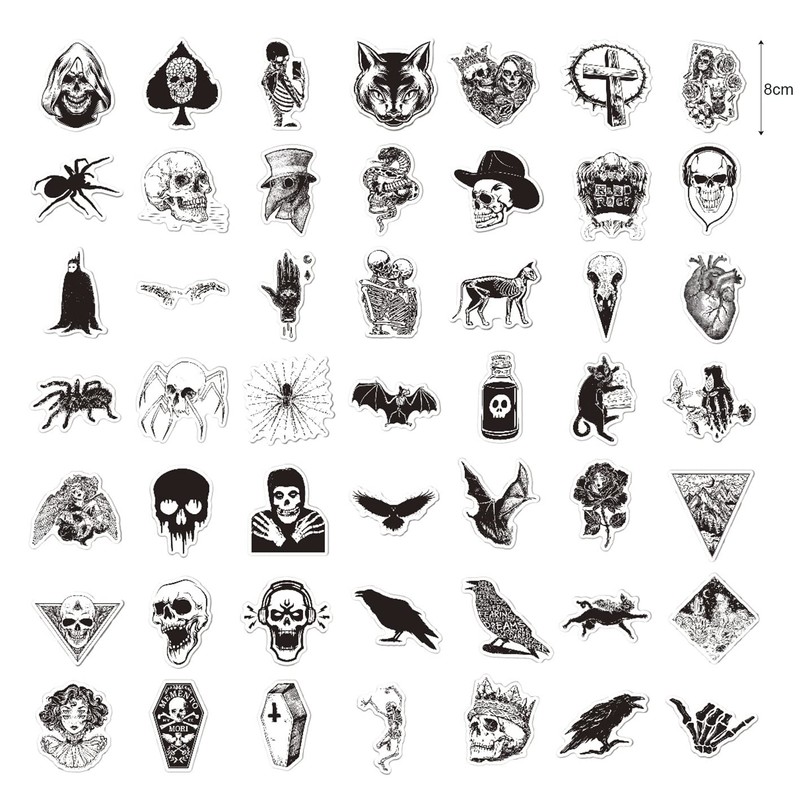 Jagowa 100 Pieces Vinyl Waterproof Decorations Stickers for Phone Laptop