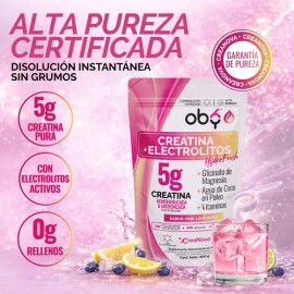 Creatina Monohidratada con Electrolitos | 100% Alta Pureza Micronizada | Glicinato de Magnesio + Vitaminas A, B12, C, D | Pre Entreno | Suplemento Ali