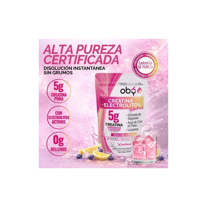 Creatina Monohidratada con Electrolitos | 100% Alta Pureza Micronizada |