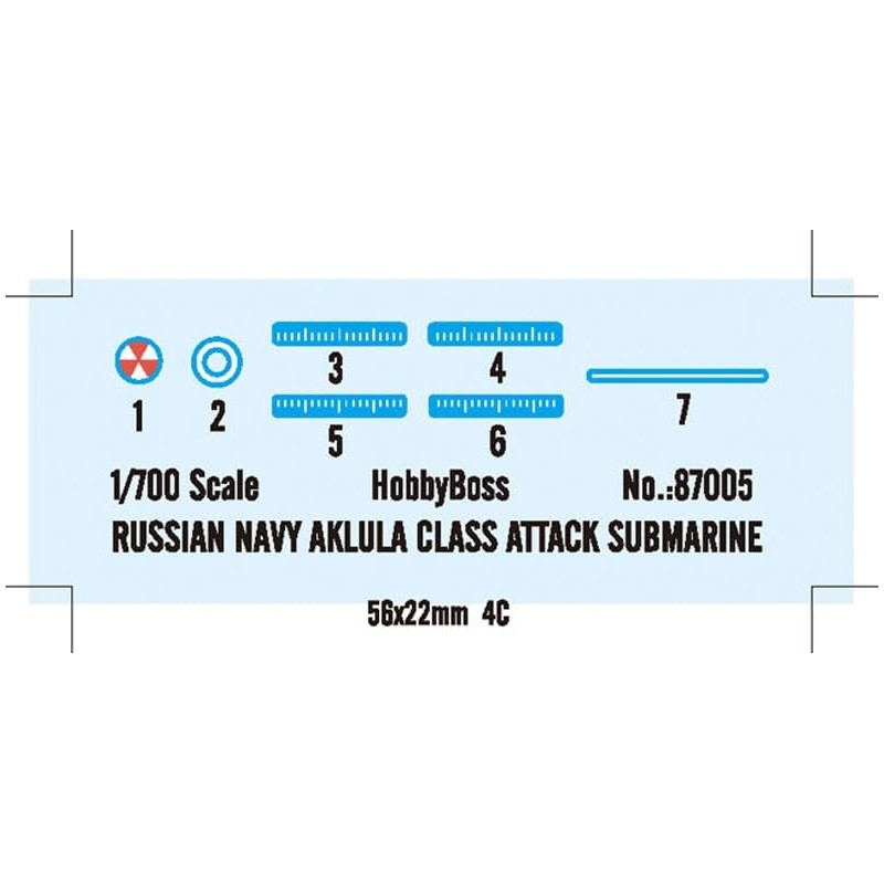 Hobby Boss 87005 Modellbausatz RUSSIA NAVY AKULA CLASS ATTACK SUB.