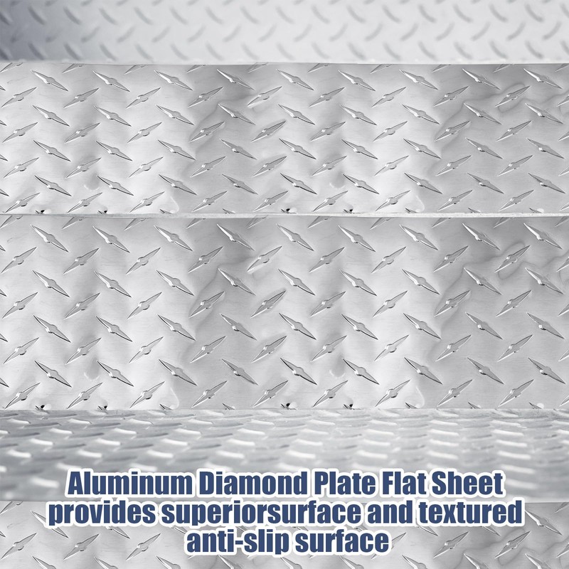 4 x 98 Inch Aluminum Diamond Plate Sheet Metal Heavy