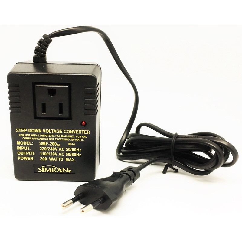 Simran SMF-200 Deluxe 200 Watts Step Down Voltage Converter for