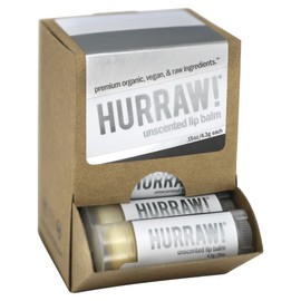 Hurraw! Unscented Lip Balm 4.8g x 24 Display