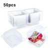Evnlo Evnlo 50 Count Clear Plastic Containers with Lids for