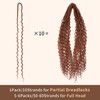 FAVE Double Ended Dreadlock Extensions 10 Strands Synthetic Wavy Dreadlock
