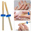 2 Pcs Nail Drill Bits Sturdy Carbide Drills Bit Professional