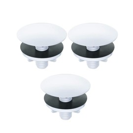 3PcsSink Sprayer Hole Cover Sink Caps for Kitchen Sink,Kitchen Sink Hole Cover,2'' Plastic Faucet Hole Cover for Tap,Universal Faucet Cover Plate Stopper Sink Plugs for Holes(White)
