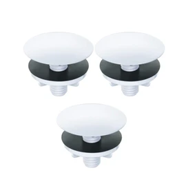 3PcsSink Sprayer Hole Cover Sink Caps for Kitchen Sink,Kitchen Sink Hole Cover,2'' Plastic Faucet Hole Cover for Tap,Universal Faucet Cover Plate Stopper Sink Plugs for Holes(White)